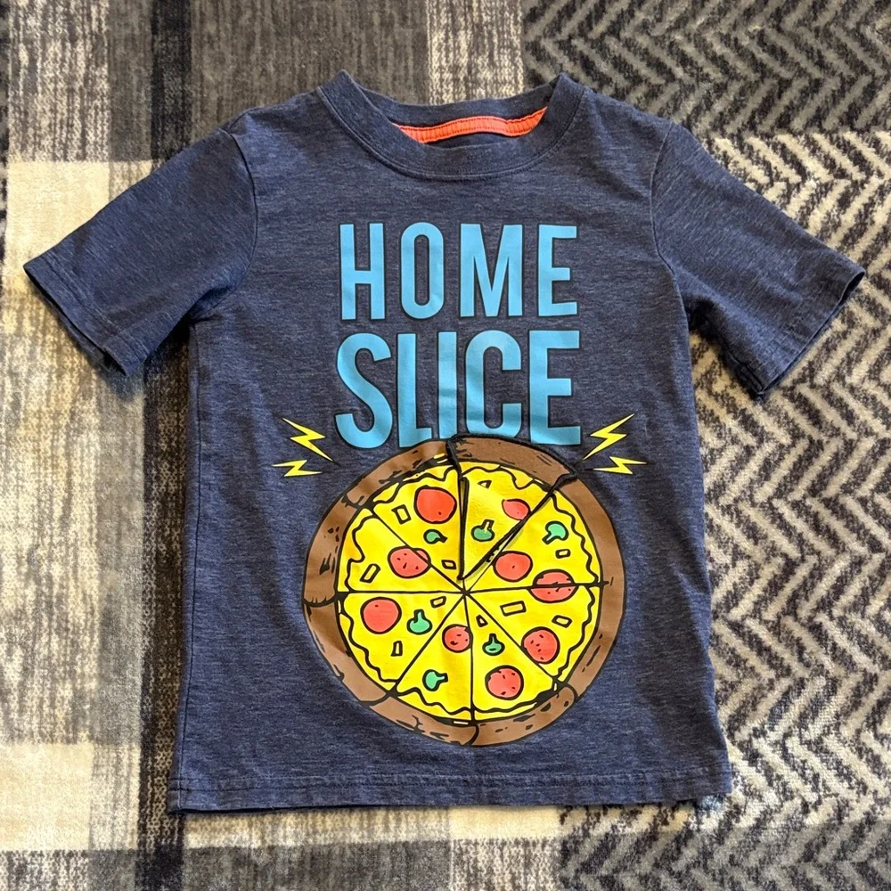 Carter's Navy 'Home Slice' Pizza Tee